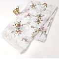 White Floral Printed Georgette Saree