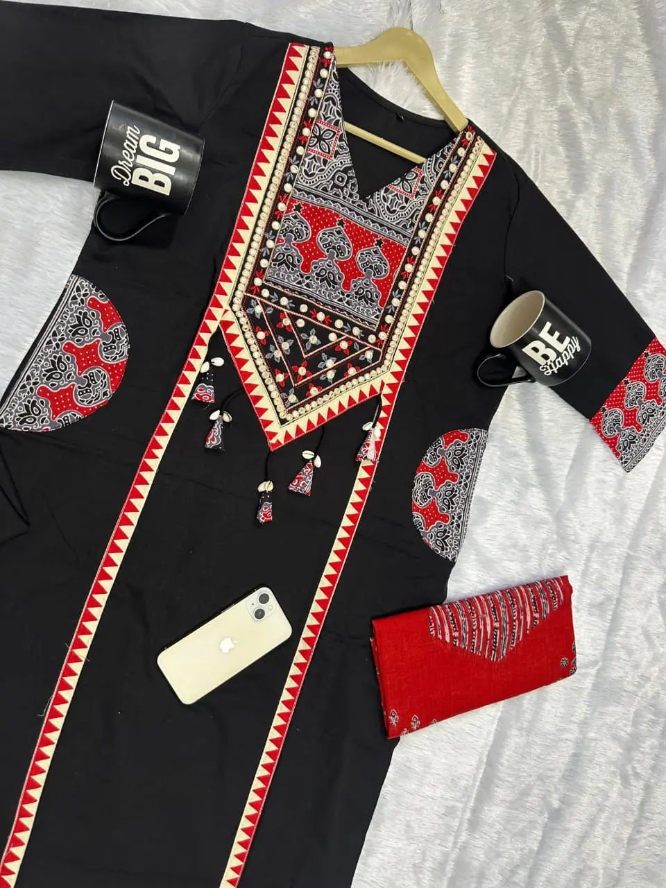 Premium Rich Azrak print  Cotton Suit Fabloom