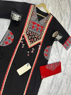 Premium Rich Azrak print  Cotton Suit Fabloom