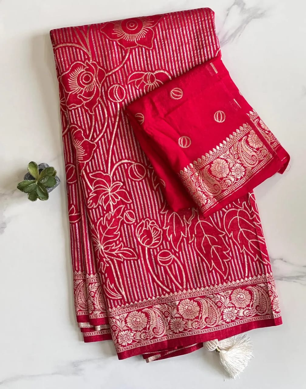 Khadi Tissue Floral Jaal