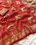 Khadi Peacock Meena Butta