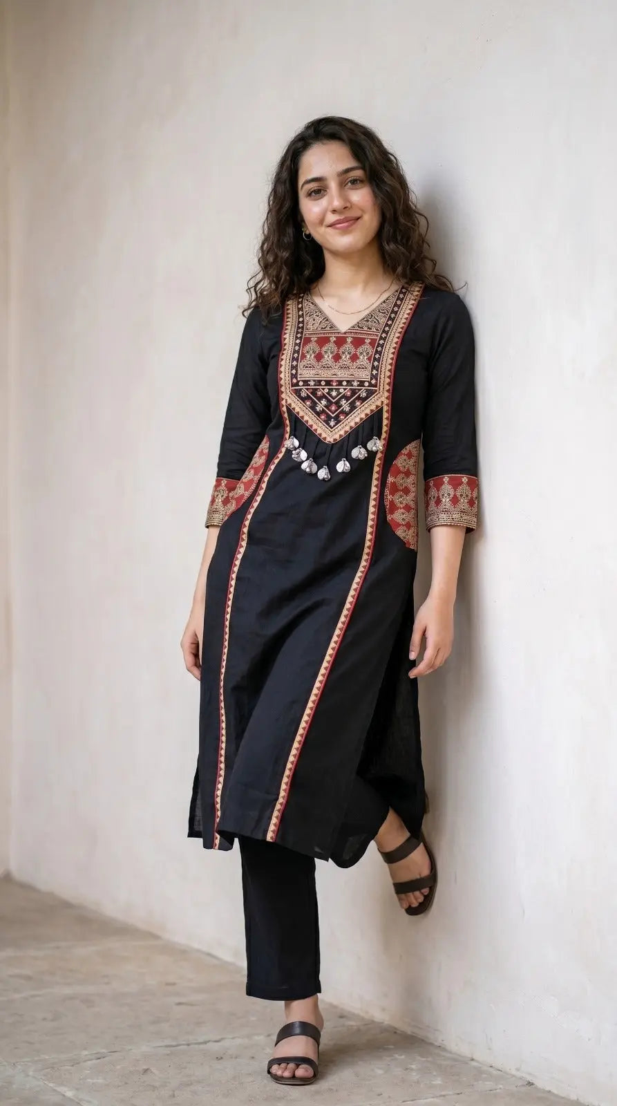 Premium Rich Azrak print  Cotton Suit Fabloom