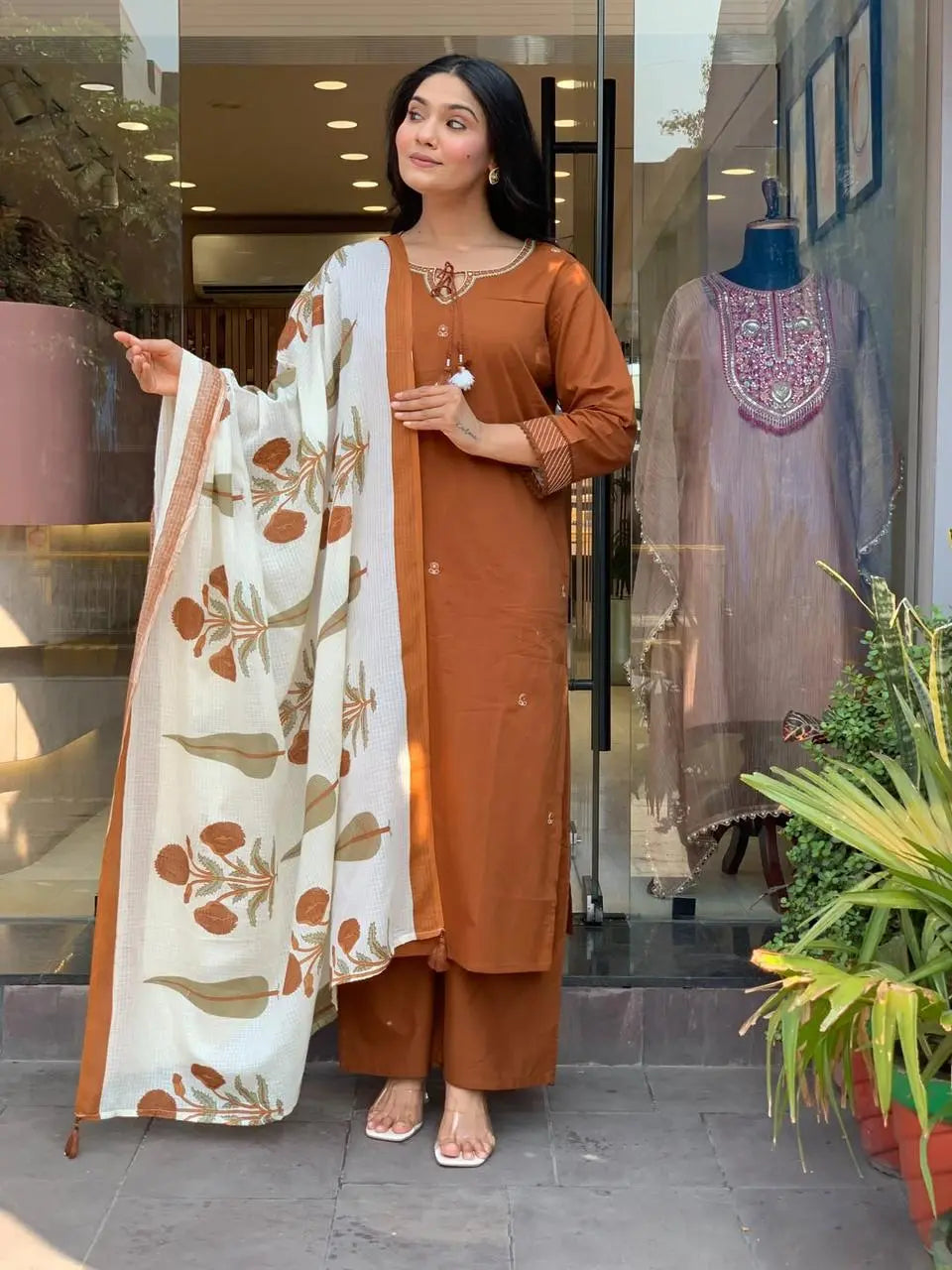 Breezy Summer Cotton Kurtas pent and Dupatta Sets Fabloom