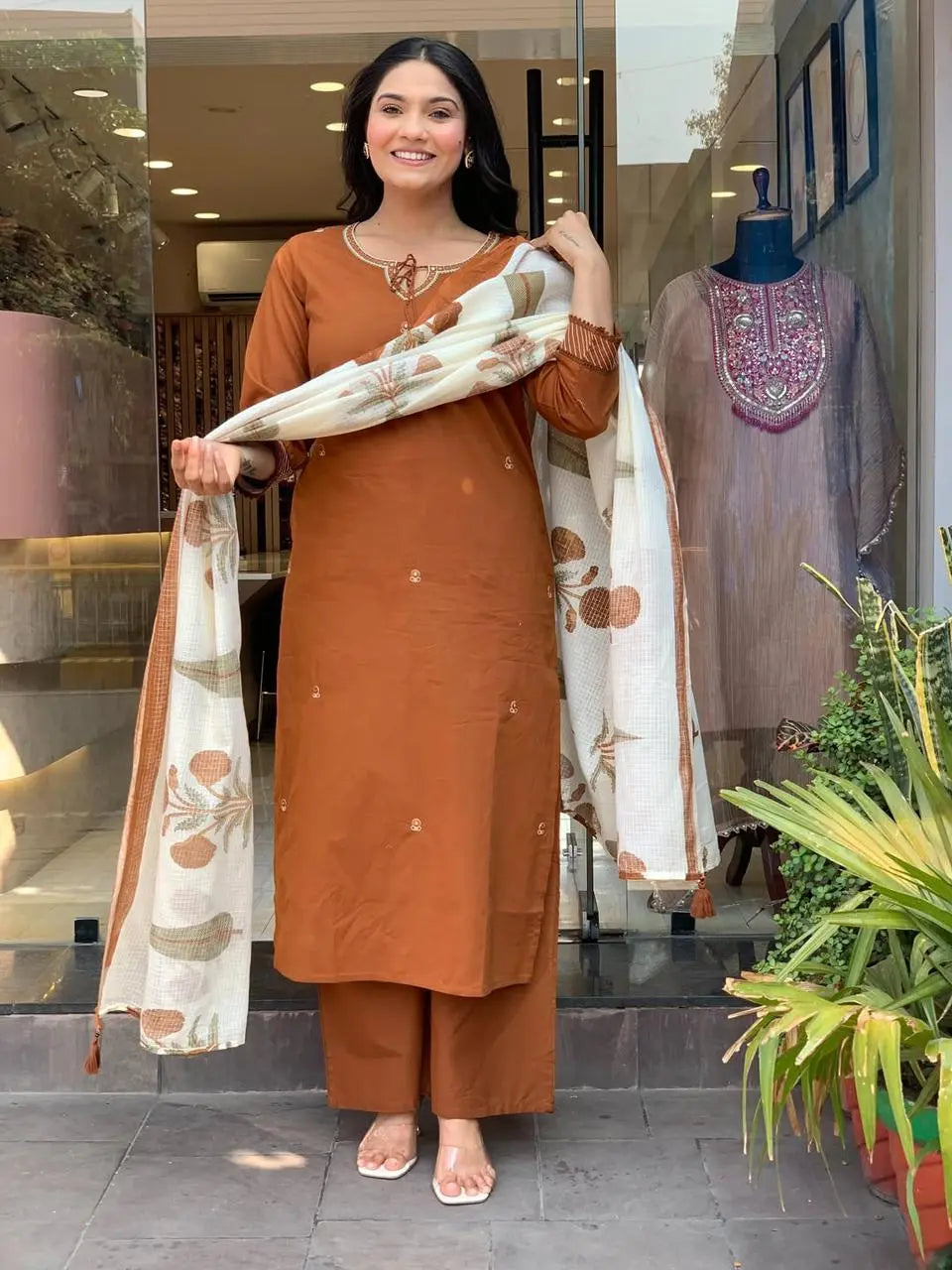 Breezy Summer Cotton Kurtas pent and Dupatta Sets Fabloom