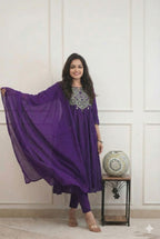 Embroidered Kurti Pant Combo for Office Wear | Fabloom Fabloom