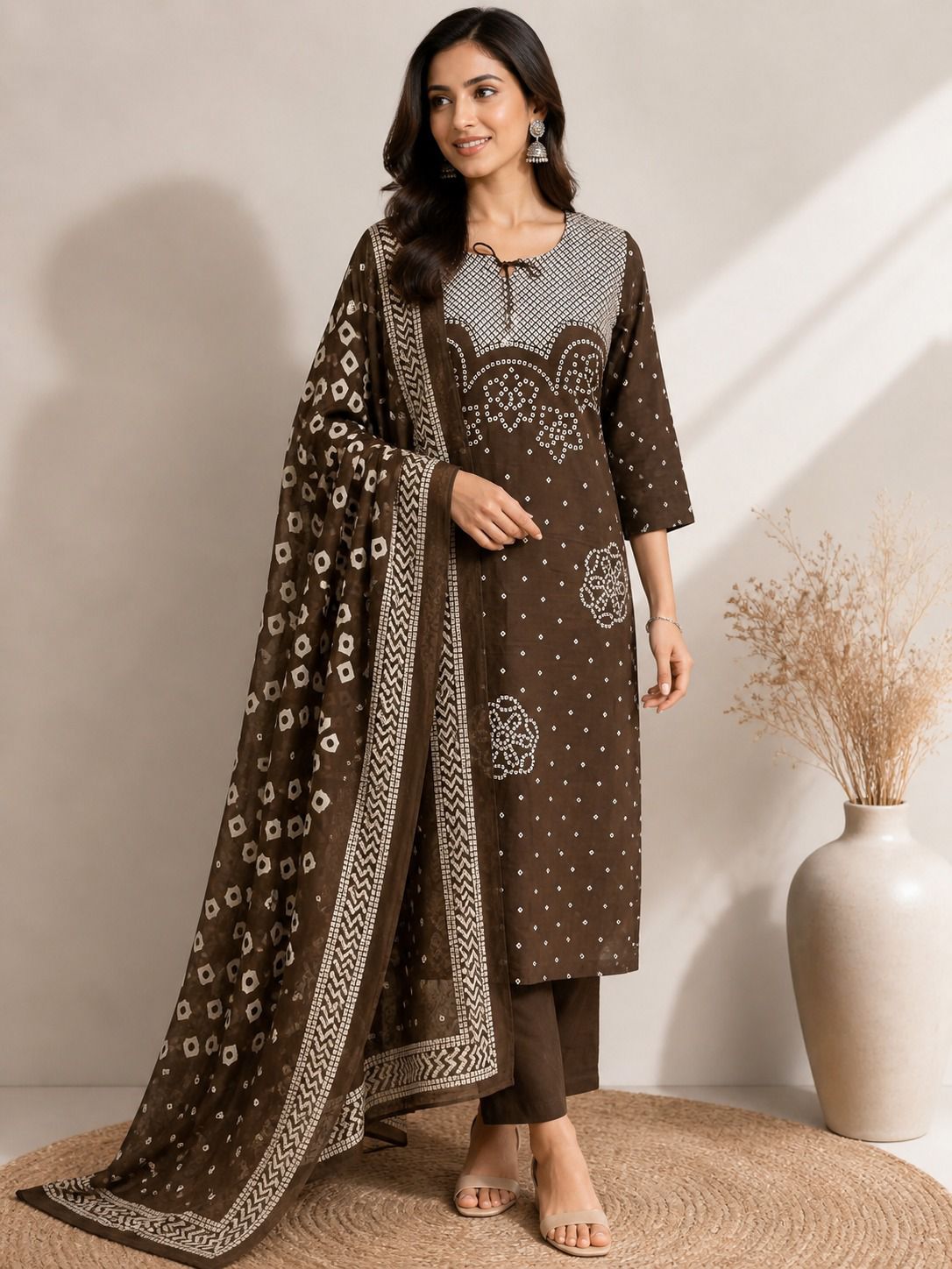 Embroidered Kurti Pant Combo for Office Wear | Fabloom Fabloom