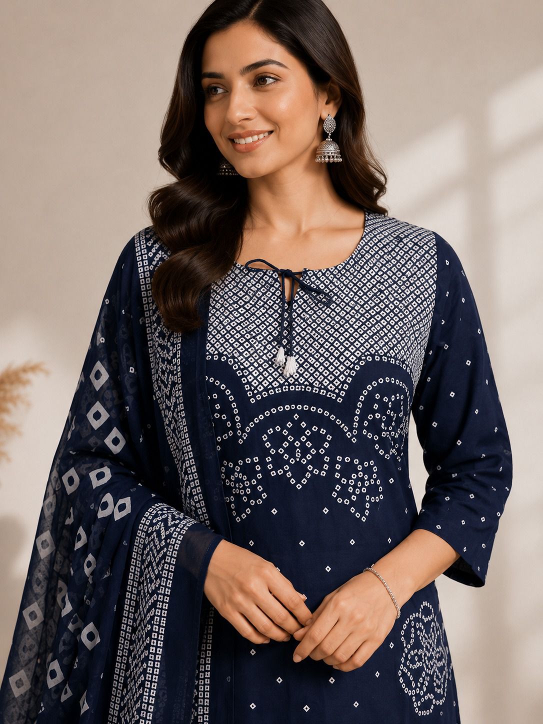 Embroidered Kurti Pant Combo for Office Wear | Fabloom Fabloom