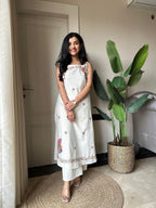 the sheer beautv of this sleeveless pant set A unique Fabloom