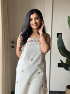 the sheer beautv of this sleeveless pant set A unique Fabloom