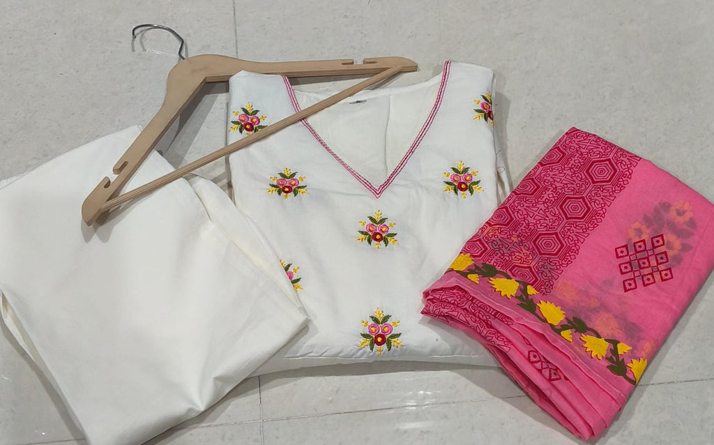 Anarkali Pant Dupatta Set Fabloom