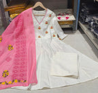 Anarkali Pant Dupatta Set Fabloom