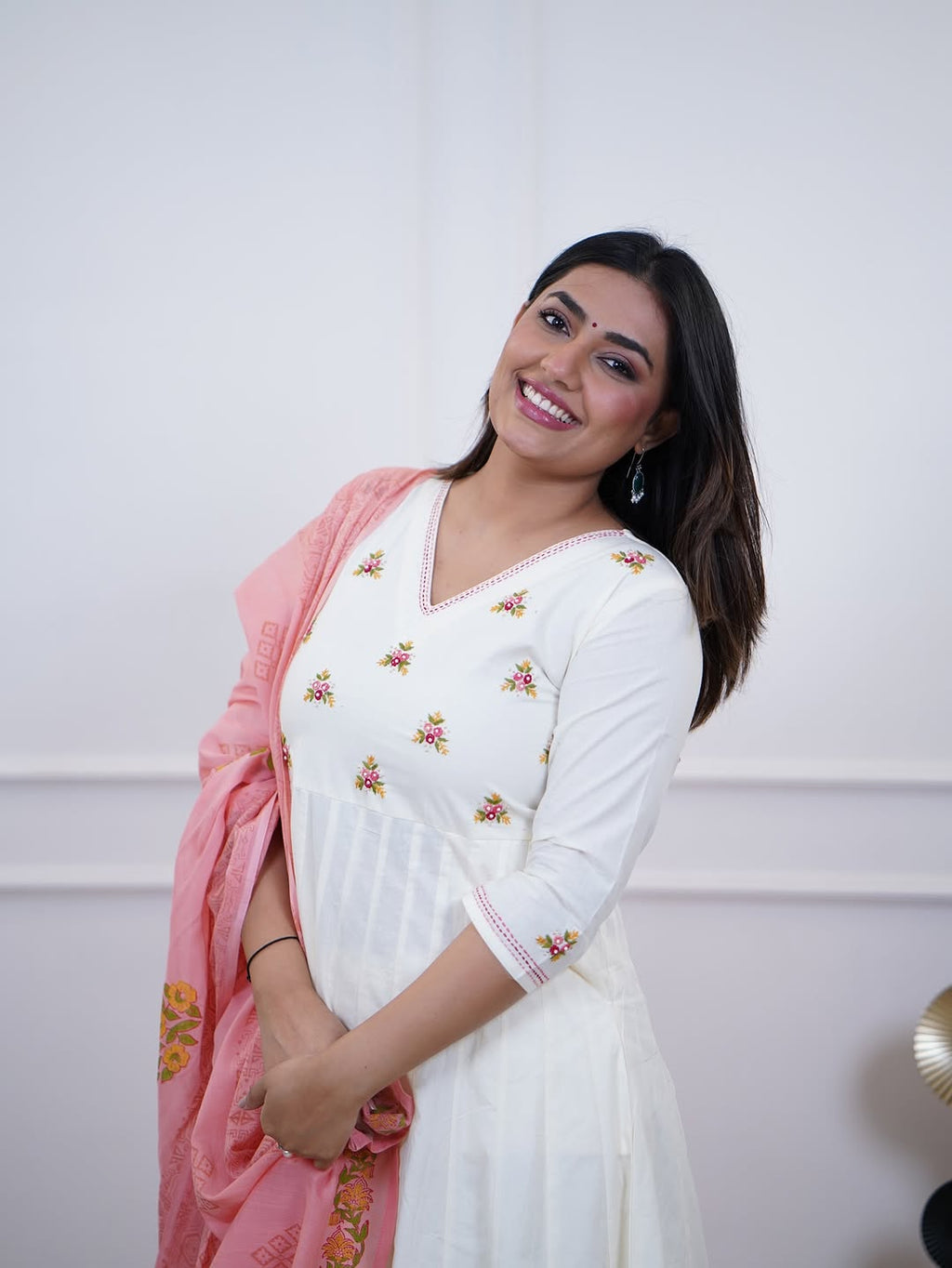 Anarkali Pant Dupatta Set Fabloom