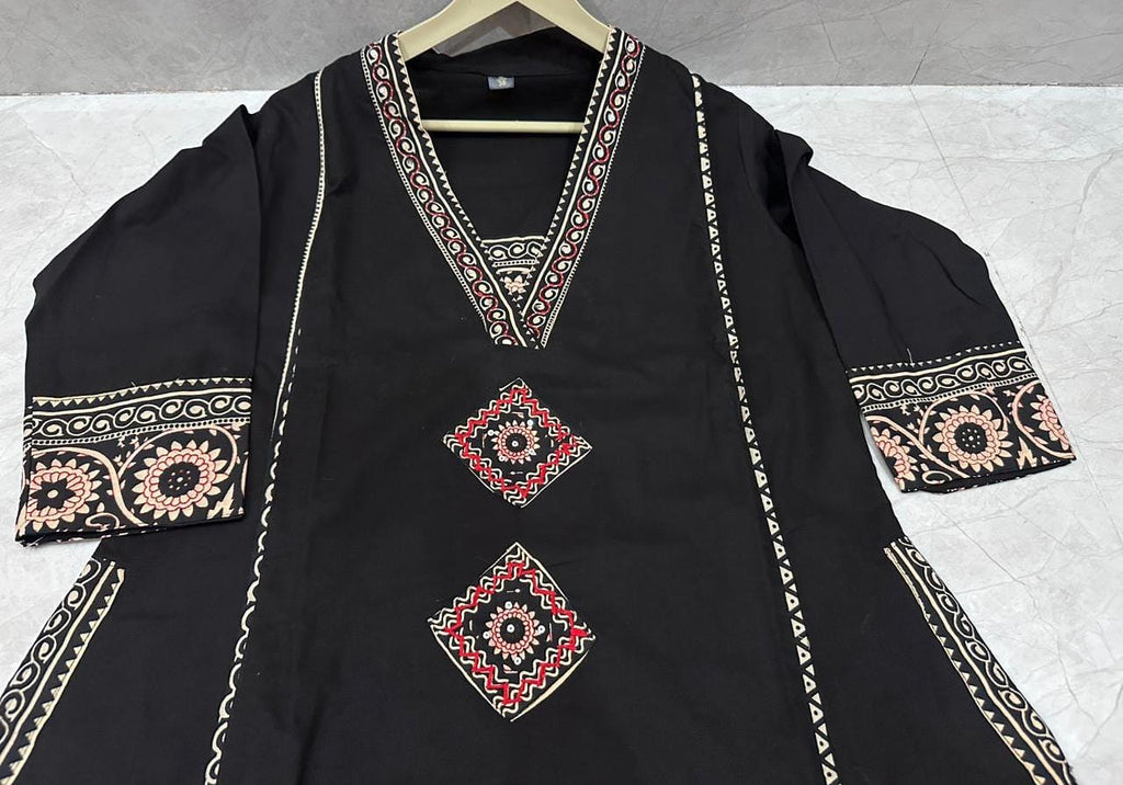 Pure fine Cotton fabric & Kurti with Pant with cotton Fabloom