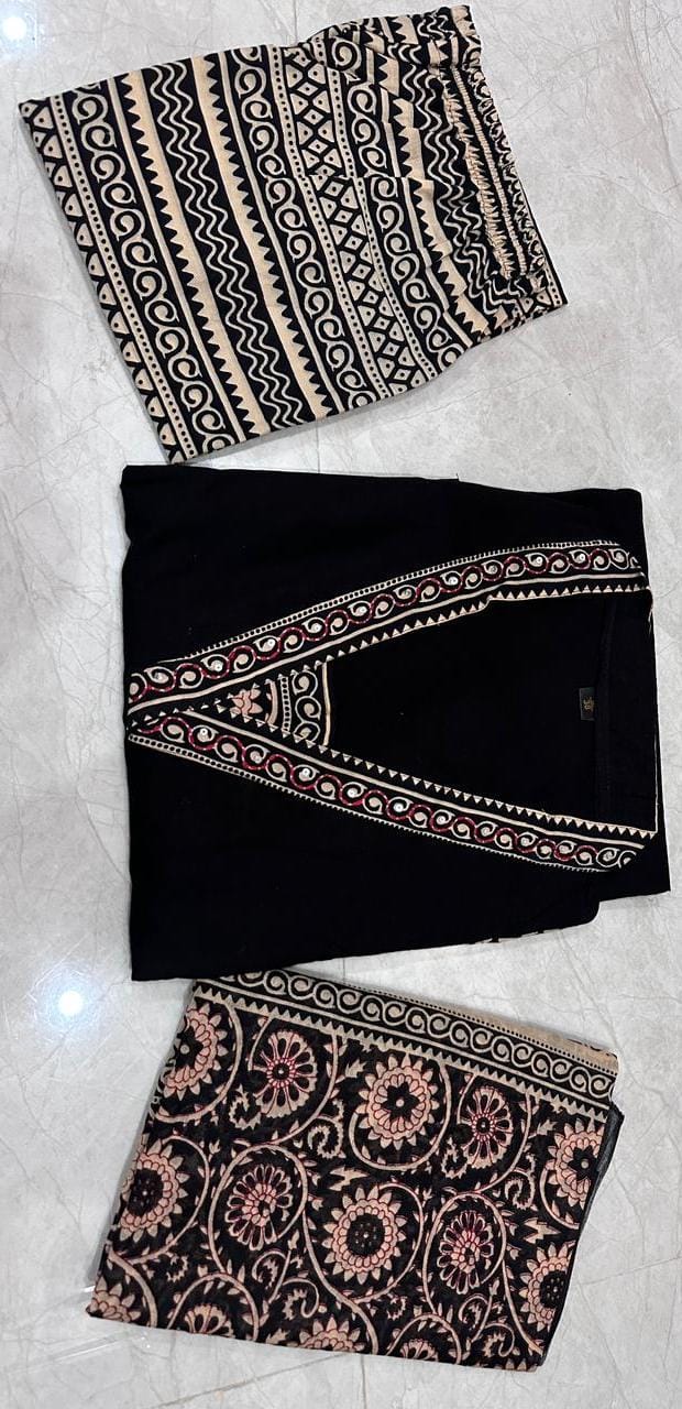 Pure fine Cotton fabric & Kurti with Pant with cotton Fabloom