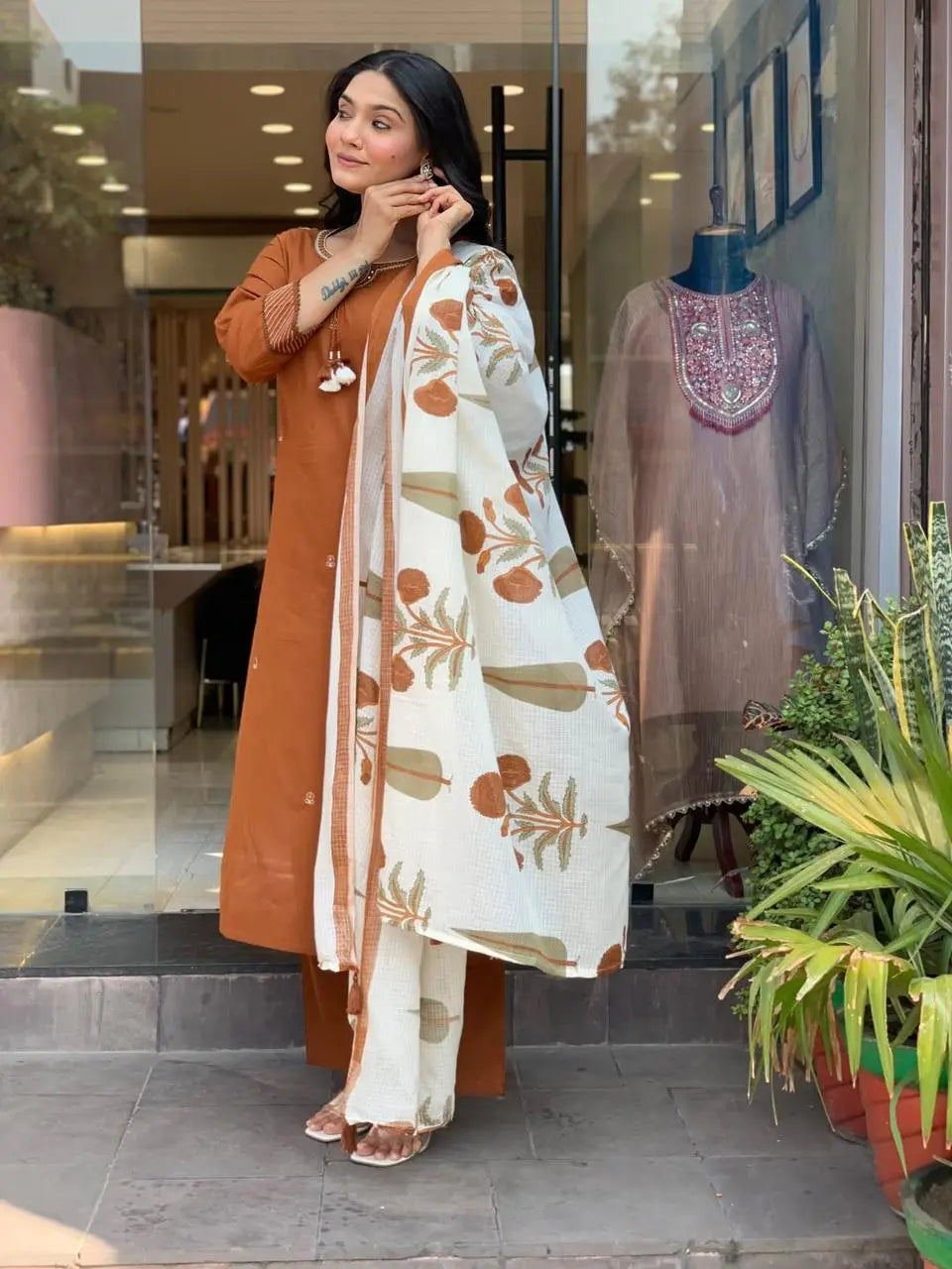 Breezy Summer Cotton Kurtas pent and Dupatta Sets Fabloom