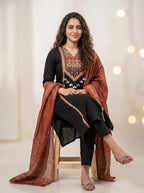Premium Rich Azrak print  Cotton Suit Fabloom