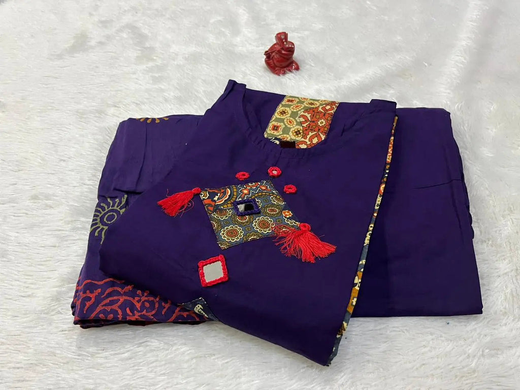 Premium Rich Azrak print Cotton Suits Fabloom