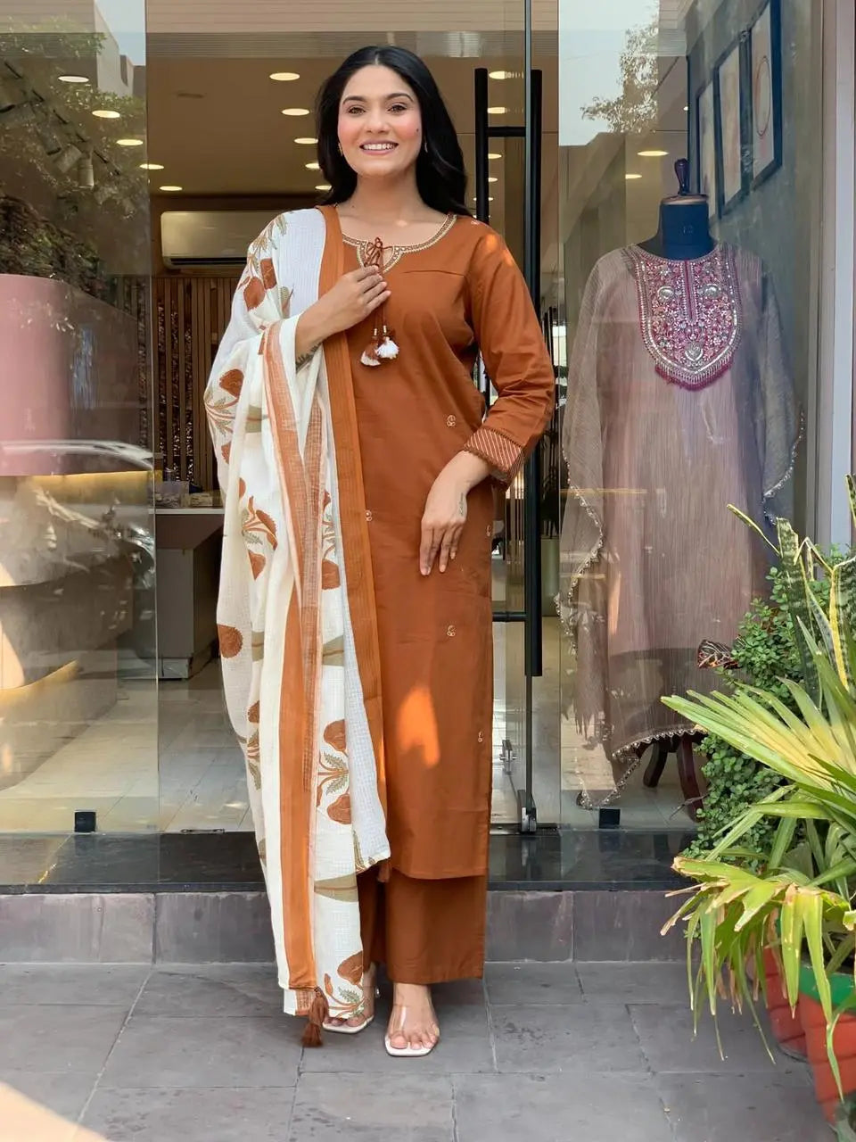 Breezy Summer Cotton Kurtas pent and Dupatta Sets Fabloom