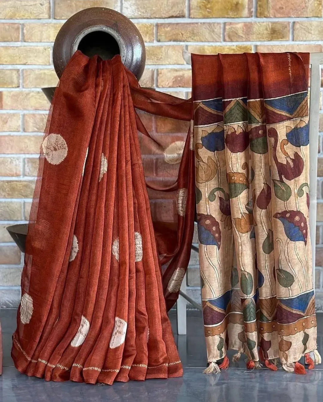 Chanderi Linen Print