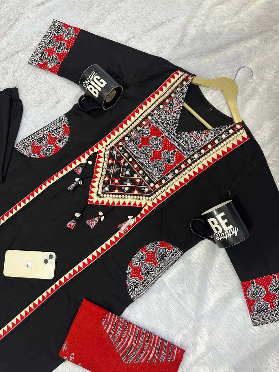Premium Rich Azrak print  Cotton Suit Fabloom