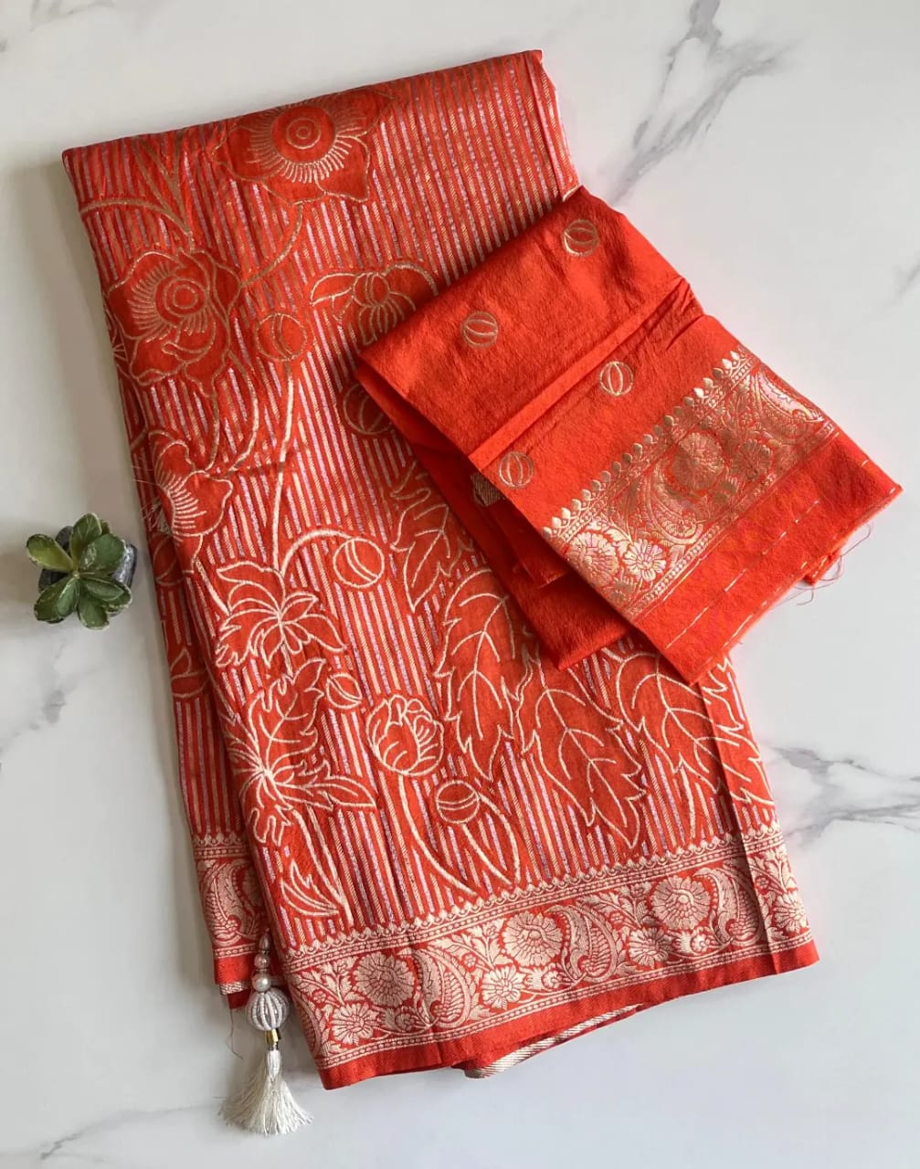 Khadi Tissue Floral Jaal