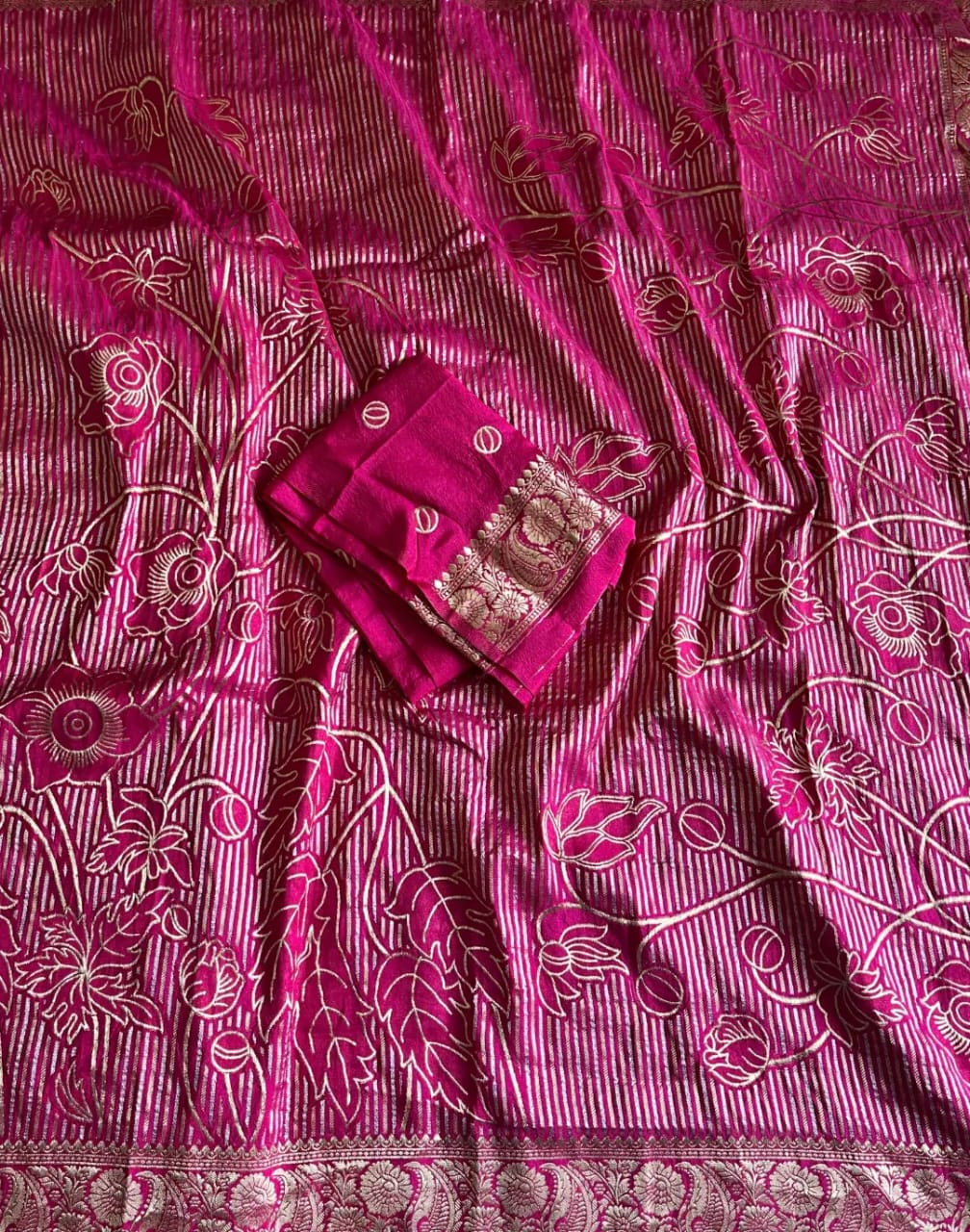 Khadi Tissue Floral Jaal