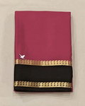 Rani Colour Mysore Silk Sarees with Rich Zari Border Traditional Wedding Wear