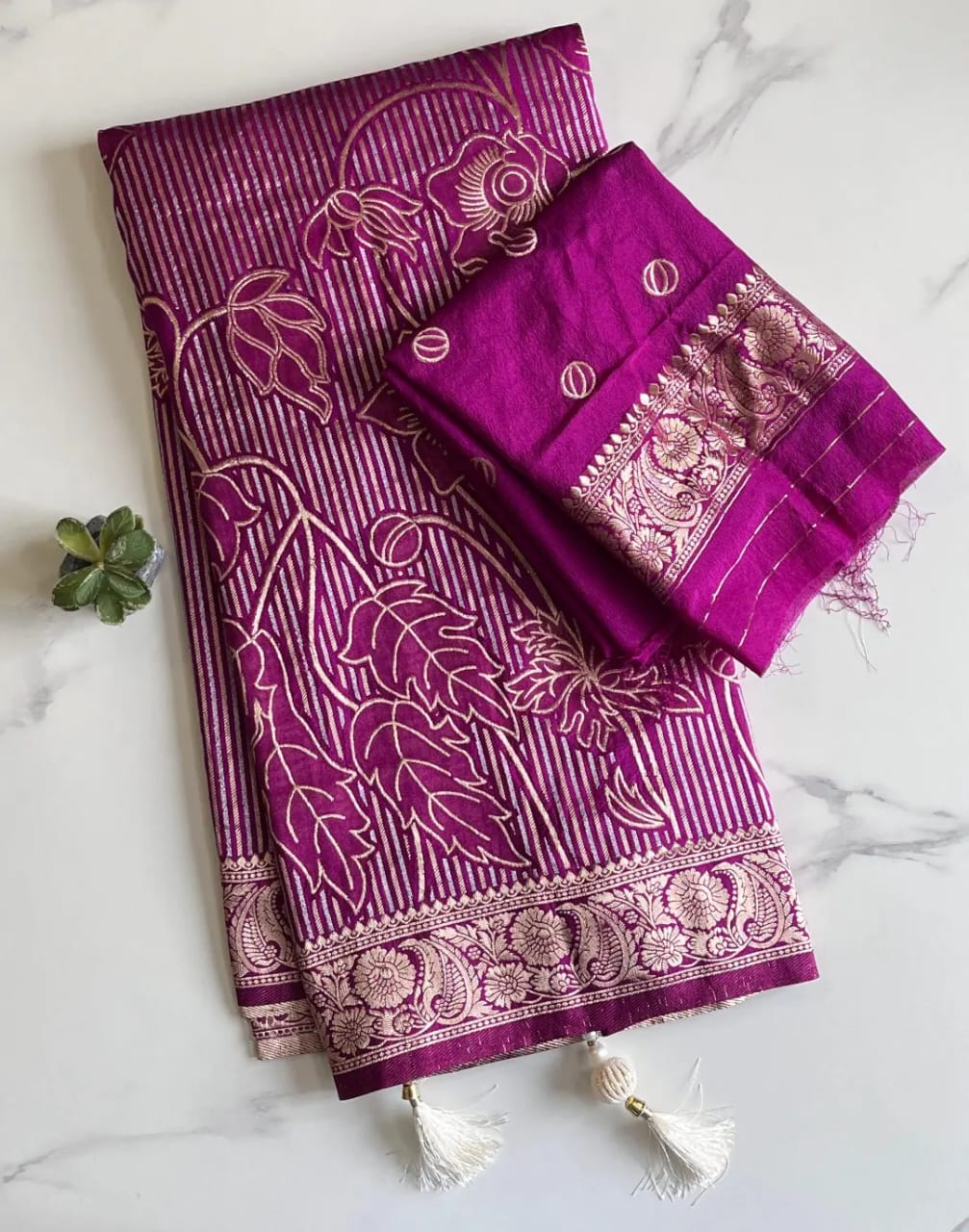Khadi Tissue Floral Jaal