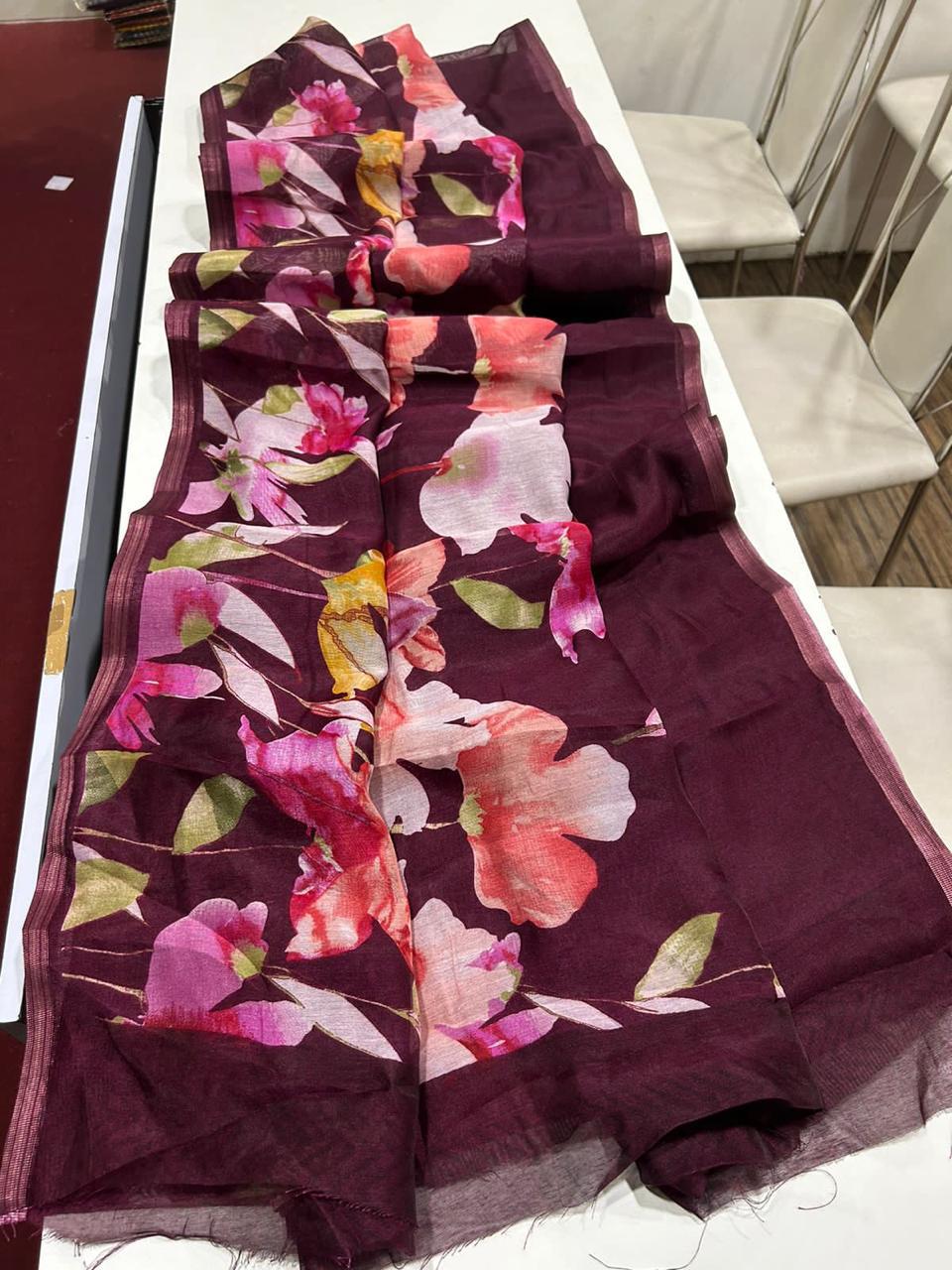 Chanderi Floral Print