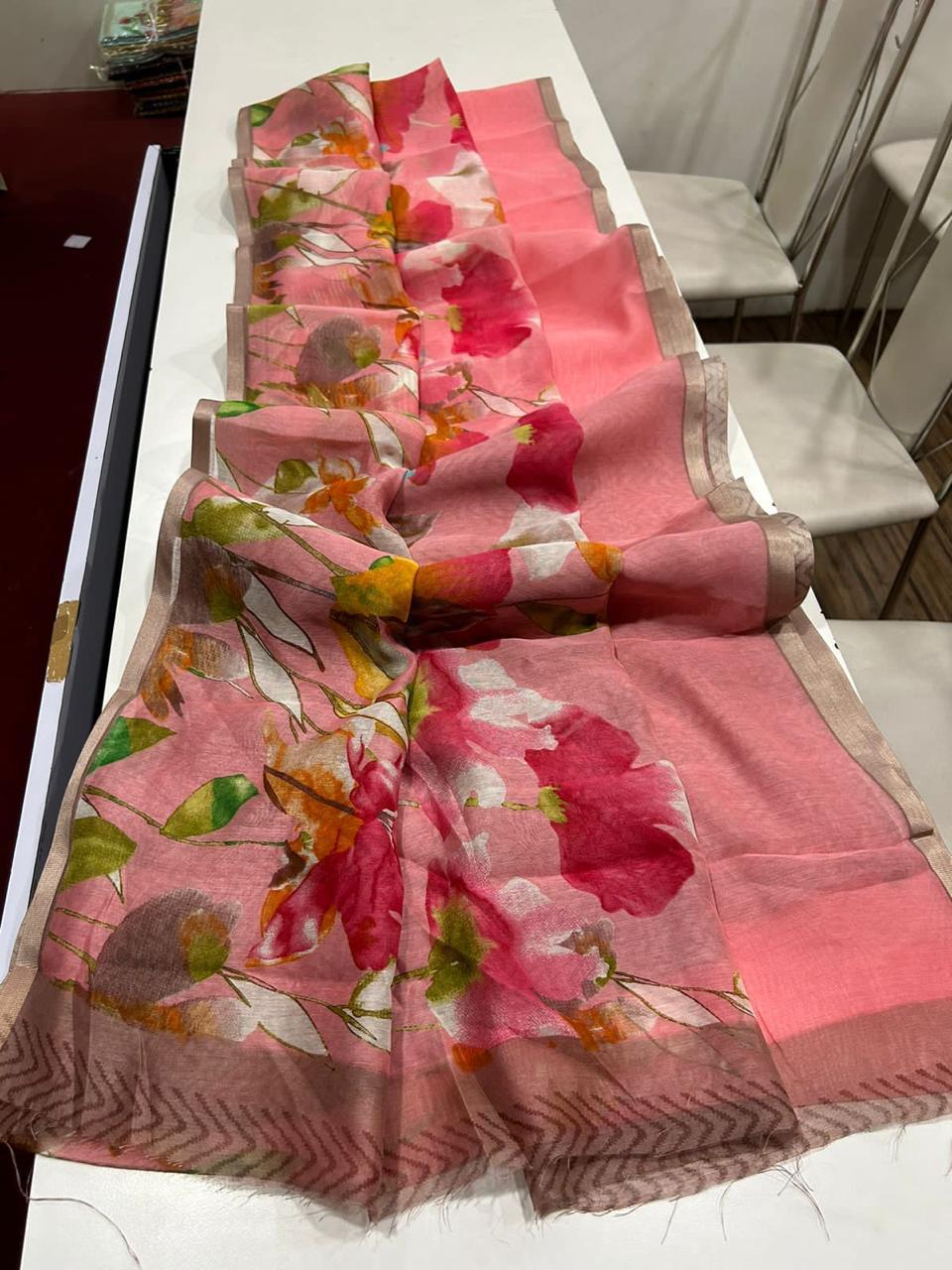 Chanderi Floral Print