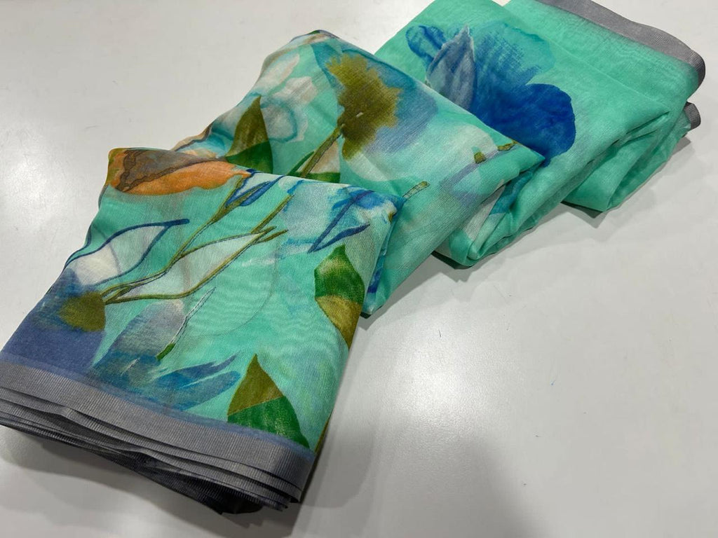 Chanderi Floral Print
