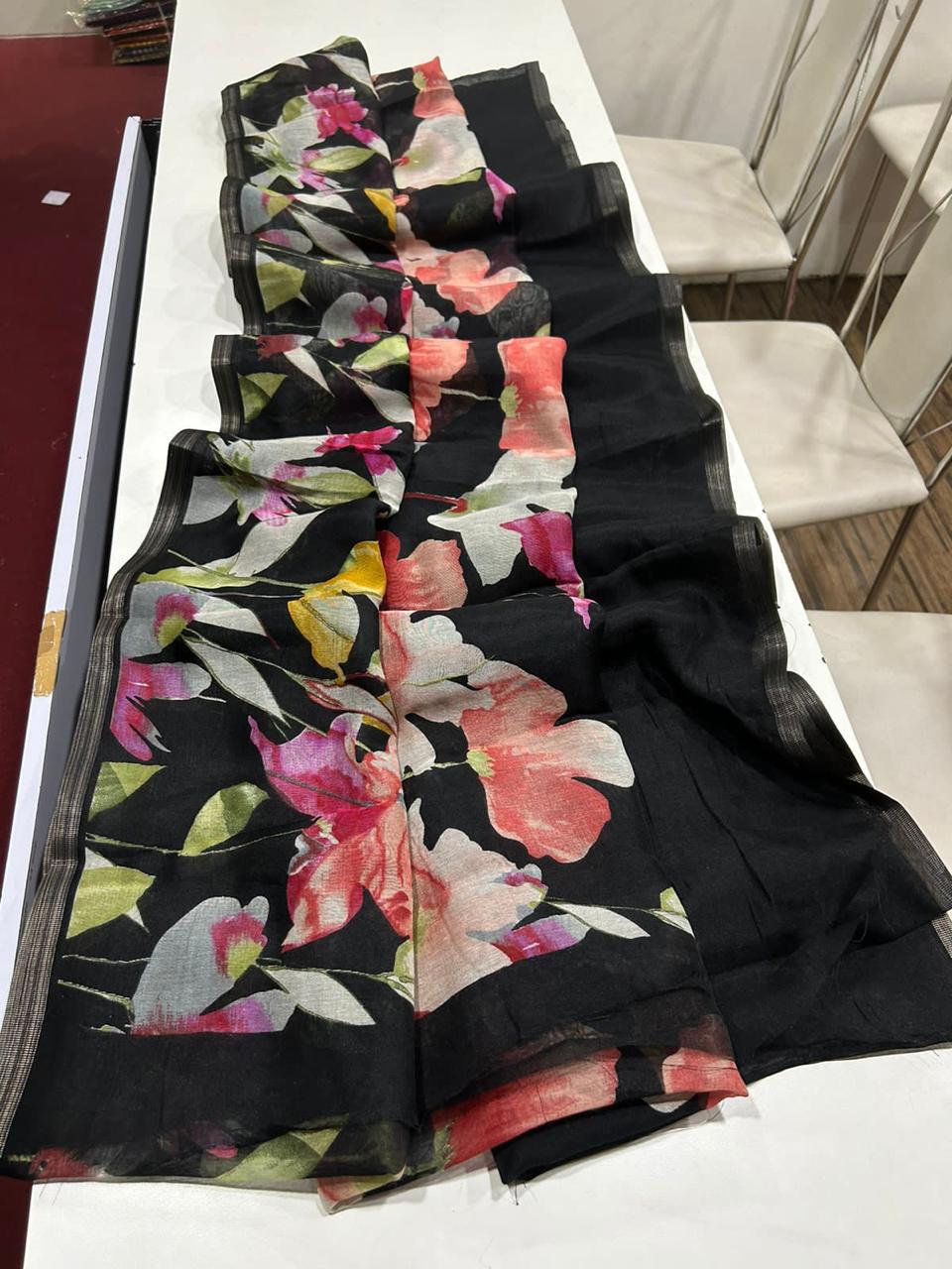 Chanderi Floral Print