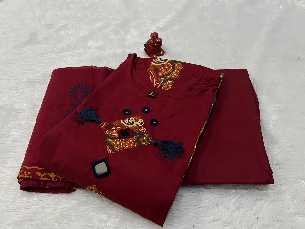 Premium Rich Azrak print Cotton Suits Fabloom